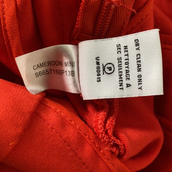 Diane Von Furstenberg Cameroon Blood Orange Mini Skirt - 8 - Picture 13 of 14